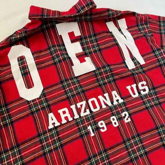 ASOS Red Flannel Long-sleeve - Picture 5 of 9